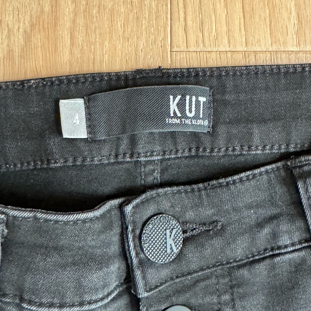 Kut Fab Ab Mom Jeans Black Size 4 - Picture 4 of 9